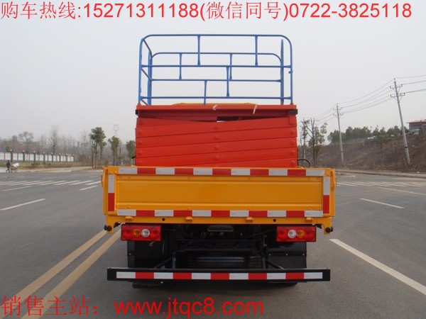 江鈴升降平臺車(10米)|可以上藍(lán)牌的升降車|市區(qū)電力登高車15271311188